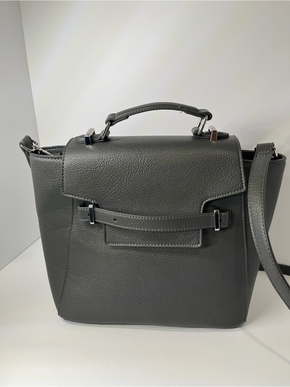 Star Wars Black Faux Leather Shoulder Bag with Silver Hardware